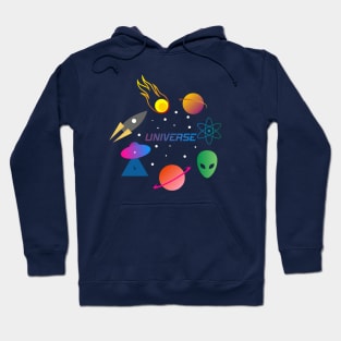 Universe, planet, alien, galaxy Hoodie